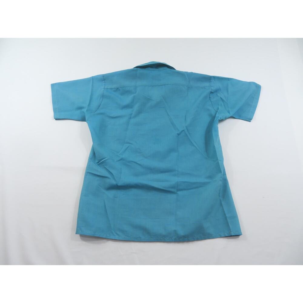 Arrow Sanforized Loop Collar Shirt Decton Shantussa Men Blue Sz 15-15.5 1950/60s - Picture 2 of 6